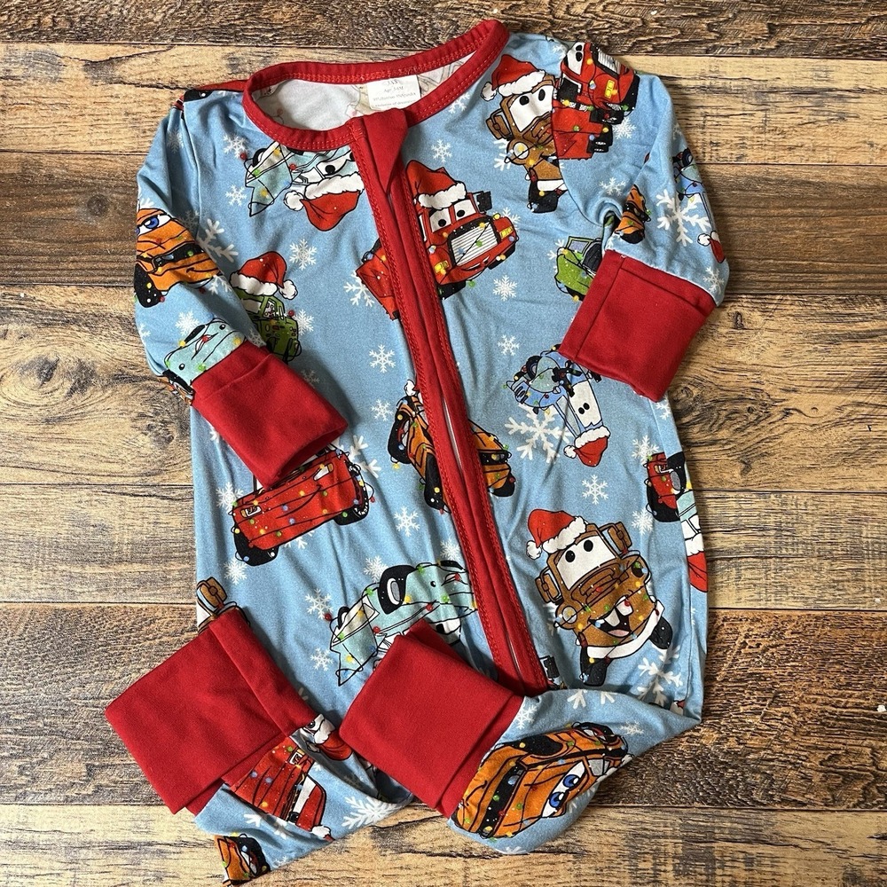 Bamboo Sleeper Baby 3-6m Disney Cars Christmas Mater Lightning McQueen